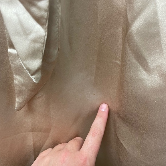 Show Me Your Mumu Zoey Midi Dress in Champagne Luxe Satin size XS - Picture 10 of 10